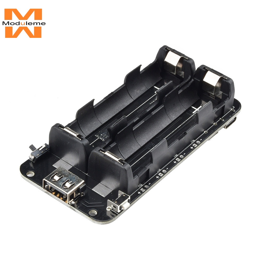 1865o ตัวยึดแบตเตอรี่ลิเธียมไอออนคู่ V8 แบตเตอรี่ Micro USB 5V/3A 3V/1A โมดูลชาร์จแบตเตอรี่สํารอง สํ