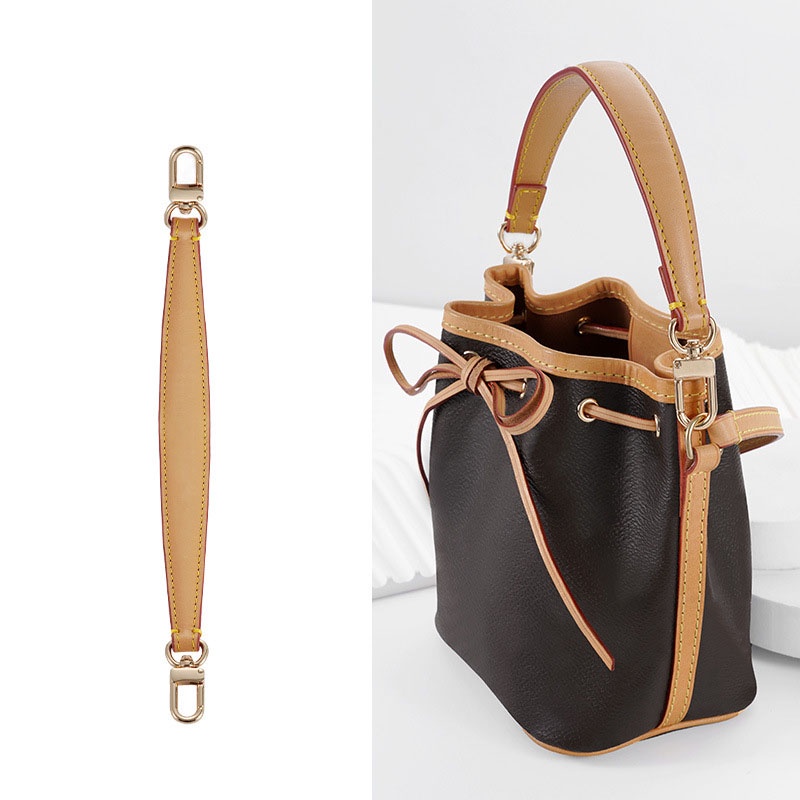 Nano-noe จัดการสายคล้องคอหนังวัวผู้หญิงหนังสั้นสายสำหรับเปลี่ยน Nano-noe Bucket กระเป๋าสะพายไหล่
