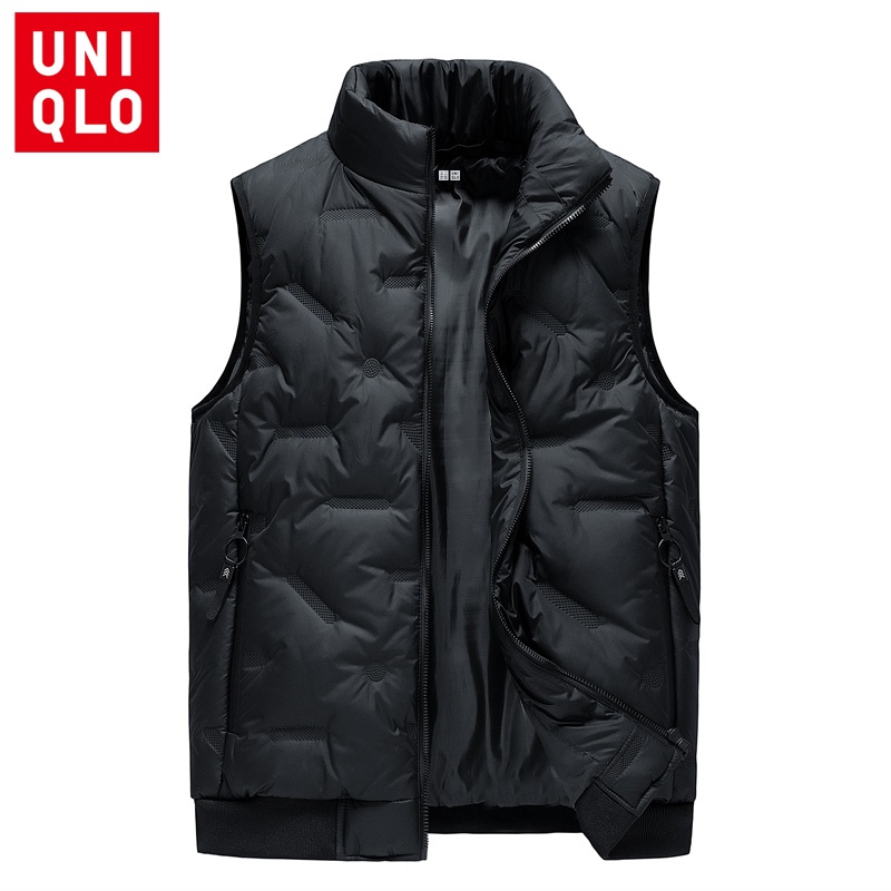 Uniqlo เสื้อกั๊กแขนกุด หนา กันลม ให้ความอบอุ่น สําหรับผู้ชาย ไซซ์ M-8XL