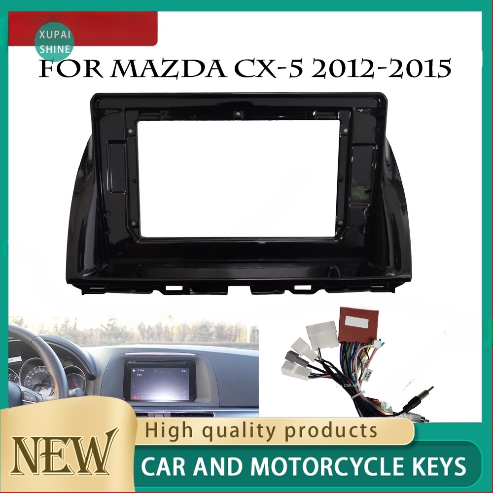 Xps กรอบครอบเครื่องเล่น MP5 วิทยุ 2din สเตอริโอ สําหรับ Mazda CX-5 2012-2015 Android 9 10.1 นิ้ว