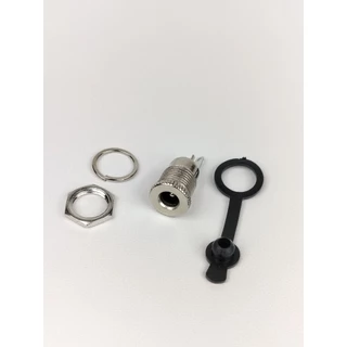 Jack DC 5.5x2.1mm Female ตัวเมีย แจ๊คดีซี พร้อมจุกยางกันฝุ่น สแตนเลส ทนกระแสสูงกว่าตัวพลาสติก มีจุกยางกันน้ำ ราคาต่อ ...