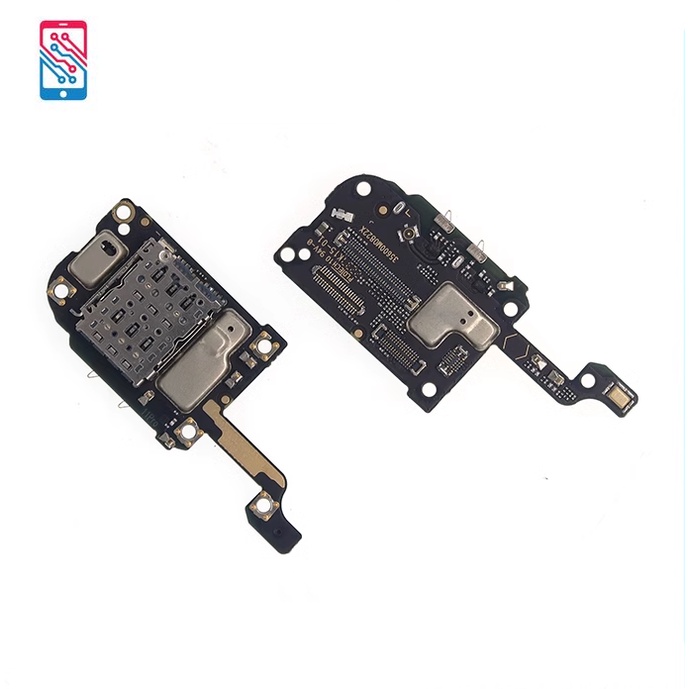 สําหรับ Xiaomi Mi 11 Pro / 11 Ultra SiM Reader SiM Card Holder Socket พร้อมไมโครโฟนสายอ่อนซ่อมชิ้นส่