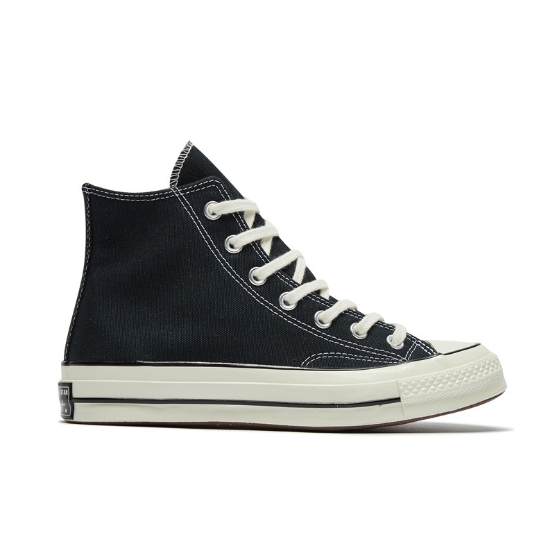 Converse 1970s สีดำรองเท้าผ้าใบคุณภาพสูงเชือกผูกรองเท้าคู่รองเท้าผ้าใบนักเรียนยาง Soled Unisex (ซื้