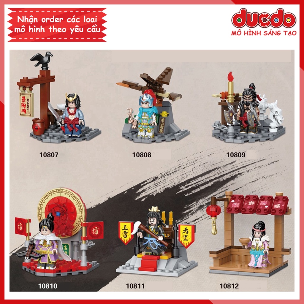 Minifigures of heroes in Water Margin - มินิประกอบของเล่นรุ่น Dcool 10807 - 10812