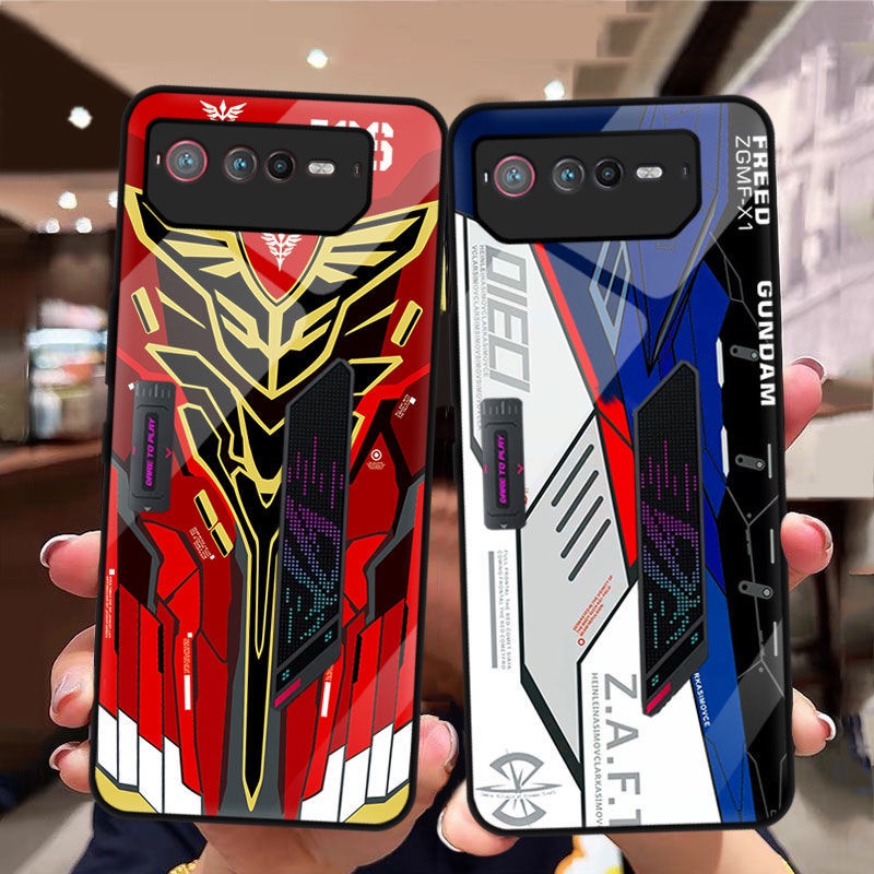 ❤💗 เคสโทรศัพท์มือถือ ลาย Gundam Mecha สําหรับ iPhone 11 14 11 Pro Max 14 Plus Tempered Glass Case ป้องกันการตก Cover