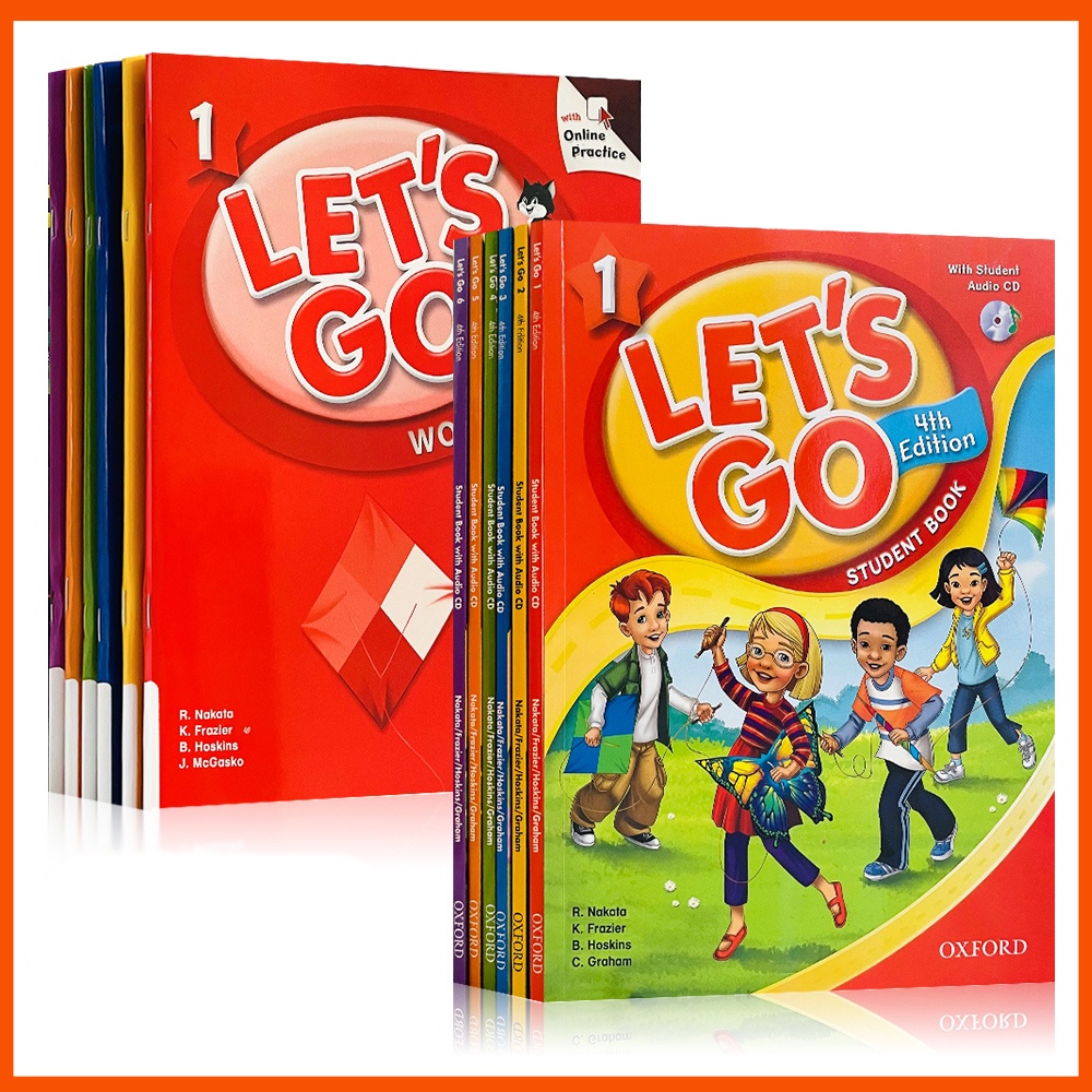 หนังสือออกซฟอร์ด Let's Go รุ่นที่ 4 Phonics and Reading Lessons สําหรับเด็กนักเรียน 6 เล่ม