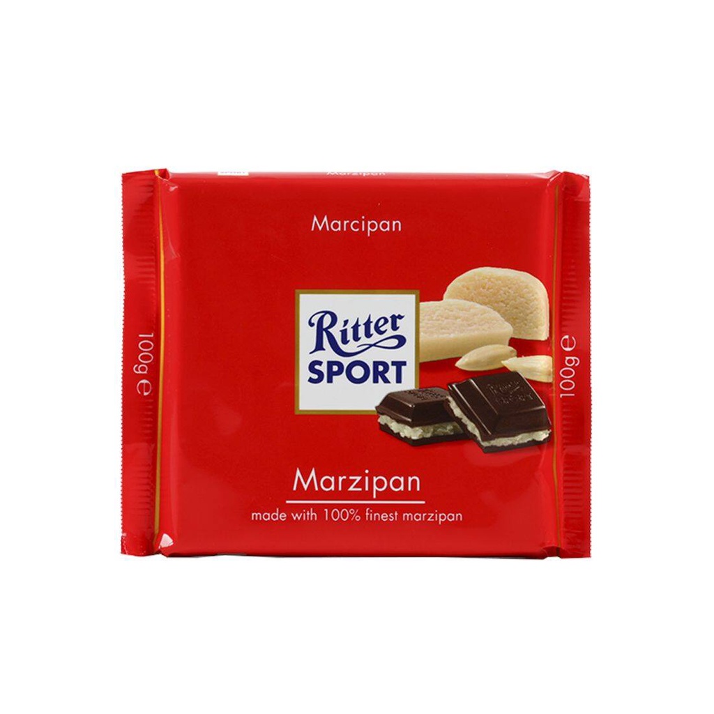 Ritter Sport Marzipan มาร์ซิแพน ช็อกโกแลตสอดไส้อัลมอนด์บด (ริตเทอร์สปอร์ต) 100 g