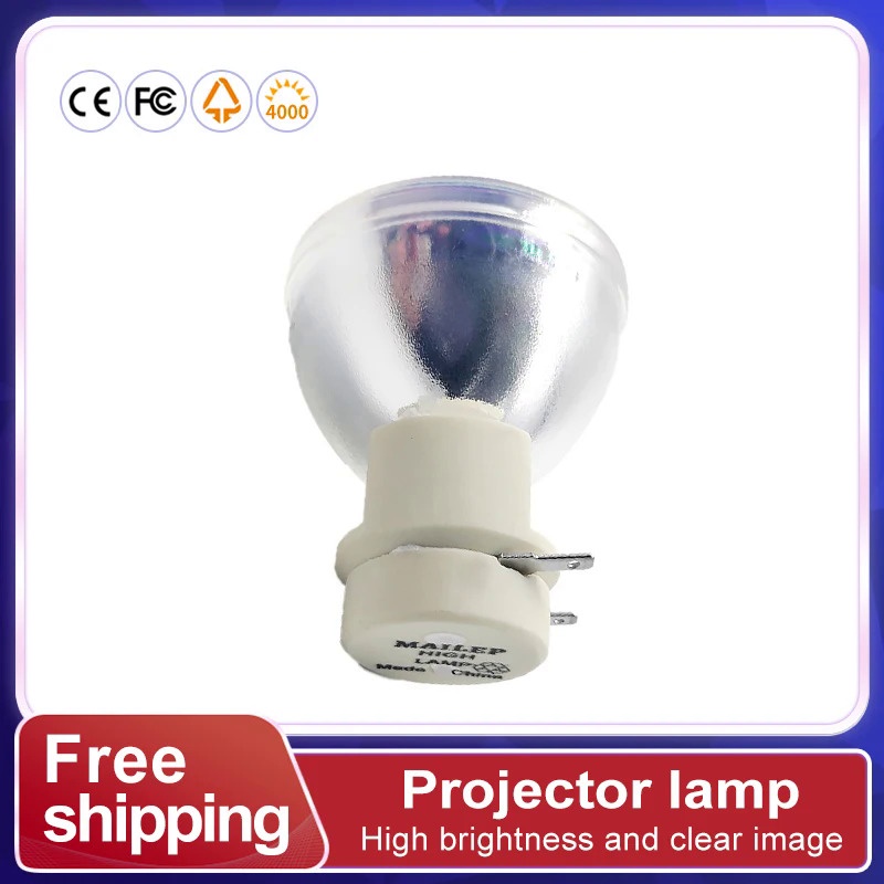 5J.J9E05.001 หลอดไฟ P-VIP240/0.8 E20.9 หลอดไฟทดแทนคุณภาพสูงเหมาะสําหรับ BENQ W1400 W1500 โปรเจคเตอร์