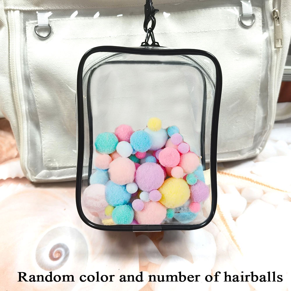 กล่องเก็บตุ๊กตา พวงกุญแจ มีซิปคู่ ขนาดเล็ก หนา สีโปร่งใส สไตล์คลาสสิก สําหรับจัดระเบียบ