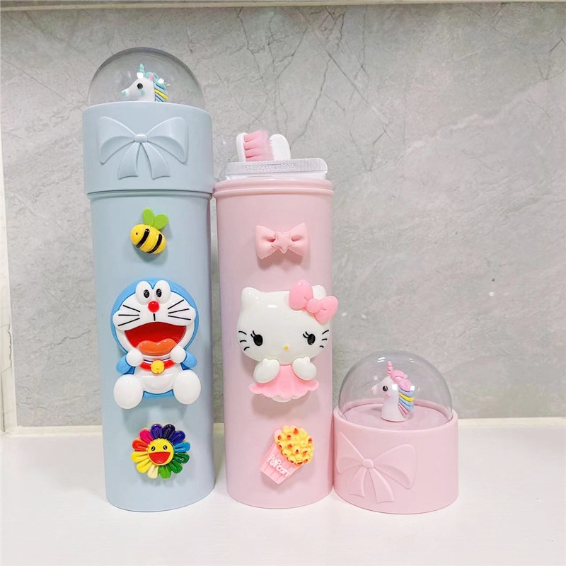 กล่องใส่แปรงสีฟัน ยาสีฟัน แบบพกพา สําหรับเด็ก ราคา ถูกที่สุด ดีลบีเคเค แกลเลอรีภาพที่ 2
