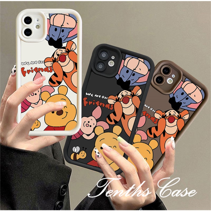 เคสโทรศัพท์มือถือแบบนิ่ม กันกระแทก ลายการ์ตูนหมีน่ารัก สําหรับ Vivo Y17s V29 Y27 Y36 Y35 Y02 Y16 Y17 Y15 Y12 Y11 Y02s Y22 Y22s Y15A Y15S Y21 Y21s Y20 Y20S Y20i Y12s Y95 Y93 Y91 V25e