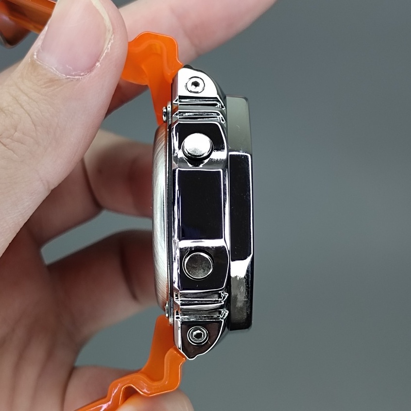G-shock G Shock GM2100 Street Spirit สีส้ม Autolight สายยาง tangan นาฬิกาผู้ชาย GM 2100 กีฬานาฬิกา S946