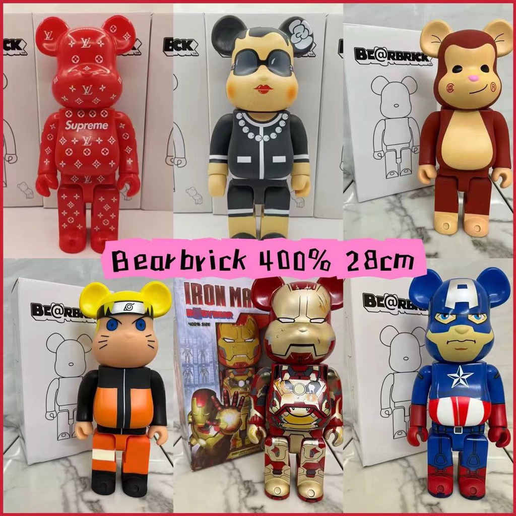 Bearbrick บล็อคตัวต่อไวนิล รูปหมี Violent 400% สําหรับของขวัญ