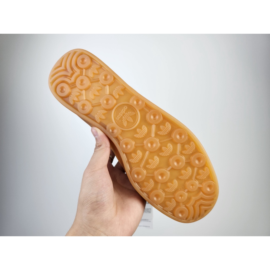 Adidas Clover ผ้าใบผู้ชายคุณภาพสูงผู้หญิง Samba OG ยางดิบสีเหลือง FW2427 36-45 รองเท้า true