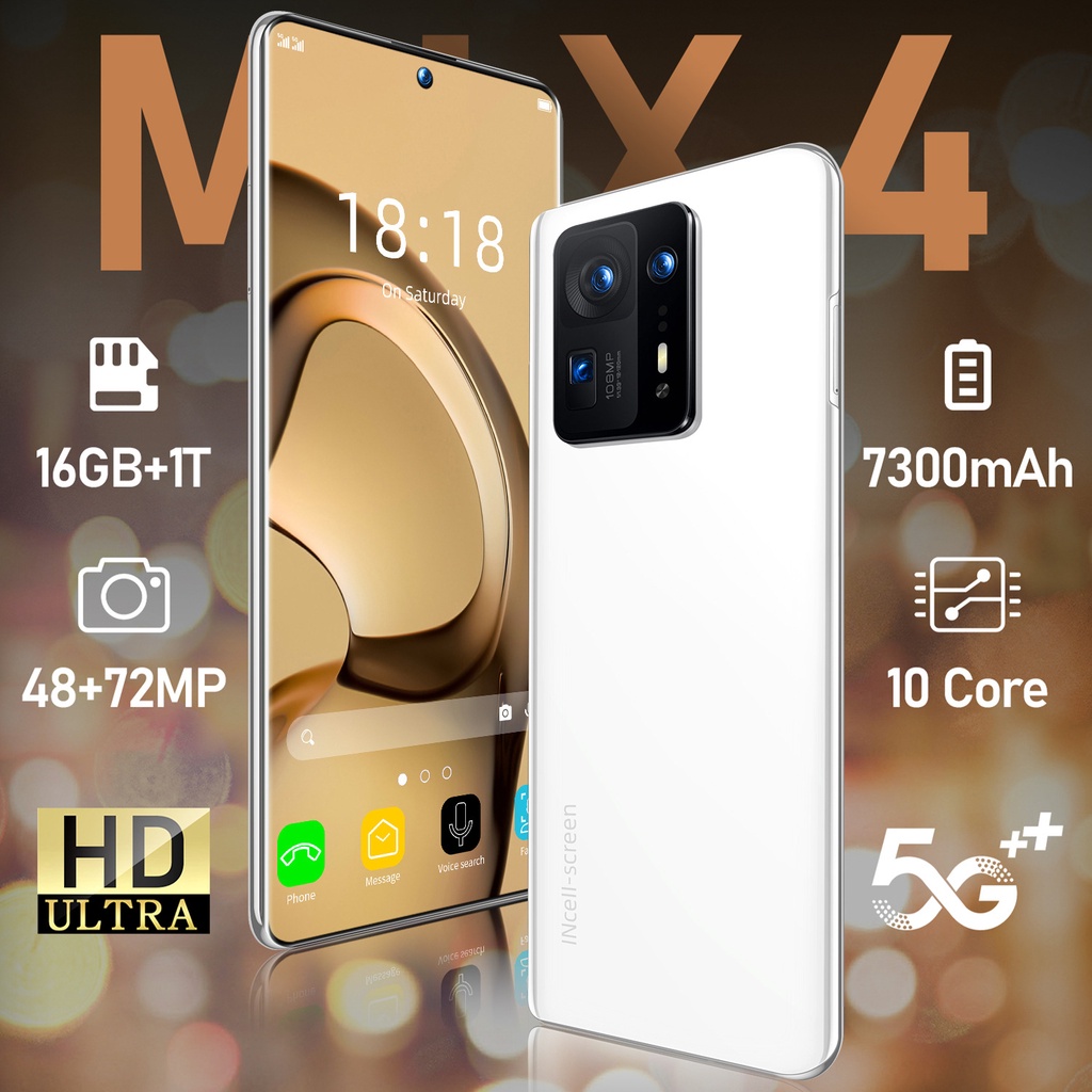 โทรศัพท์มือถือ หน้าจอขนาดใหญ่ 7.3 นิ้ว MIX4 Android smart 2+16