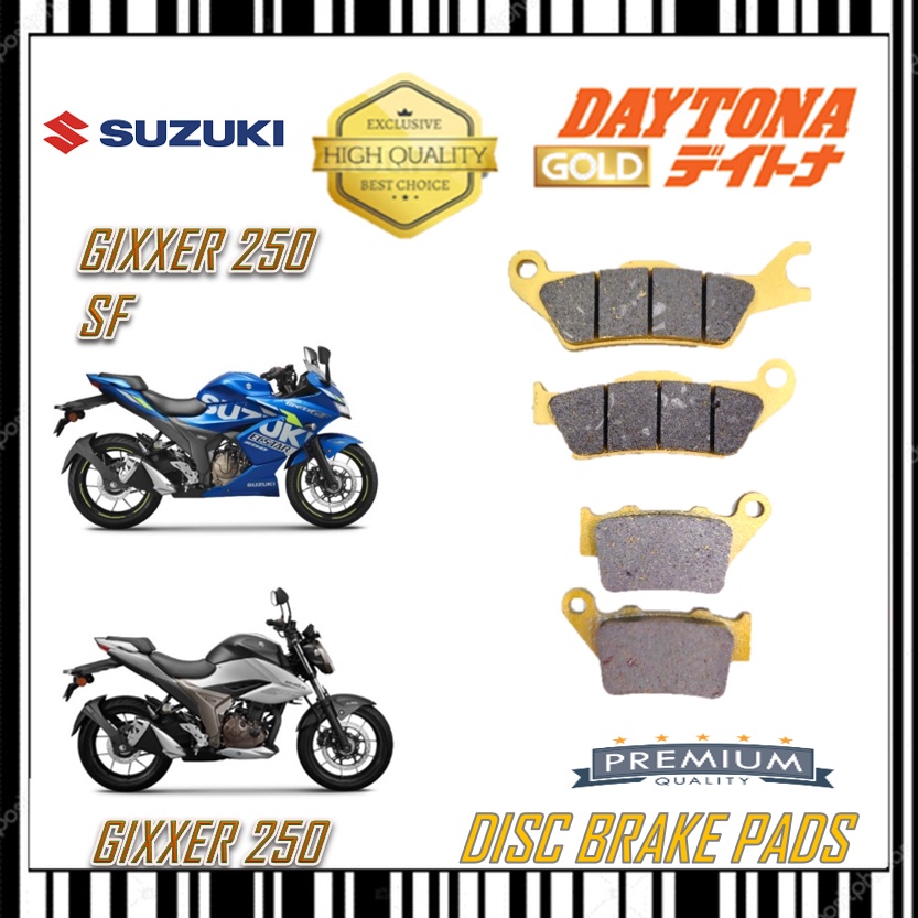 ผ้าเบรคแผ่นดิสก์ SUZUKI GIXXER 250 GIXXER 250 SF GOLD QUALITY