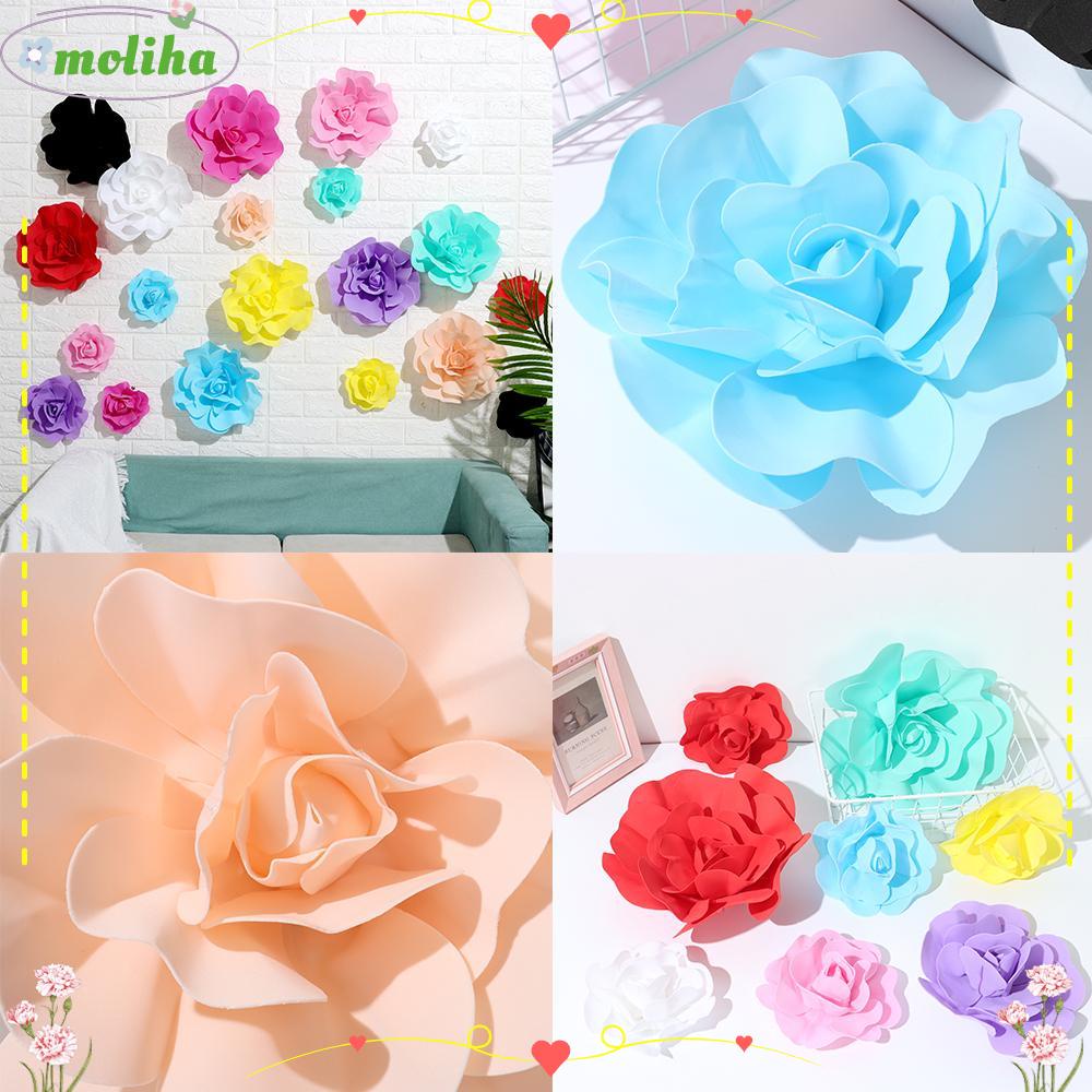 Moliha ดอกไม้ปลอม โฟม PE ขนาดใหญ่ สําหรับประดับตกแต่งงานปาร์ตี้