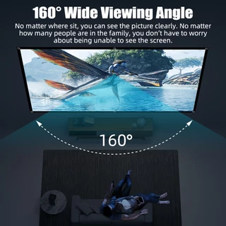 GOOJODOQ หน้าจอโปรเจคเตอร์ HD พับได้ แบบพกพา สําหรับโฮมเธียเตอร์ ฉายภาพยนตร์ ในร่ม กลางแจ้ง