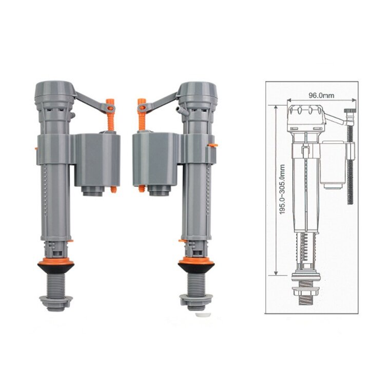 ชุดแกนน้ำเข้า ลูกลอยชักโครก แกนน้ำเข้า ที่เปลี่ยนได้ทุกยี่ห้อ อะไหล่แกนน้ำเข้า ปุ่มกดชักโครกในห้องน้ำ - รูปที่ 4