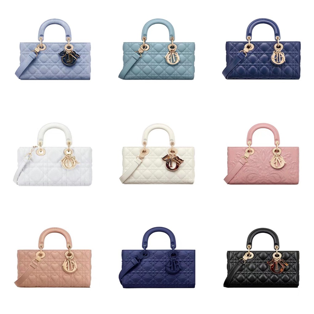 Dior/New Style/LADY D-JOY/กระเป๋าสะพาย/กระเป๋าถือ/ของแท้ 100%