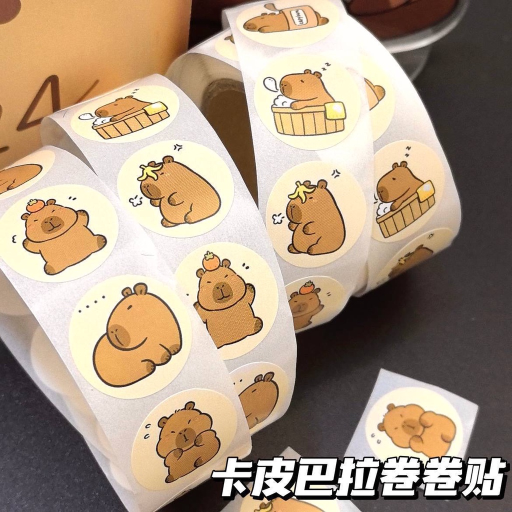 500 โพสต์มัน!สติกเกอร์ กันน้ํา ลายปิกาบาราน่ารัก สําหรับติดตกแต่งตู้เย็น แล็ปท็อป สเก็ตบอร์ด ipad