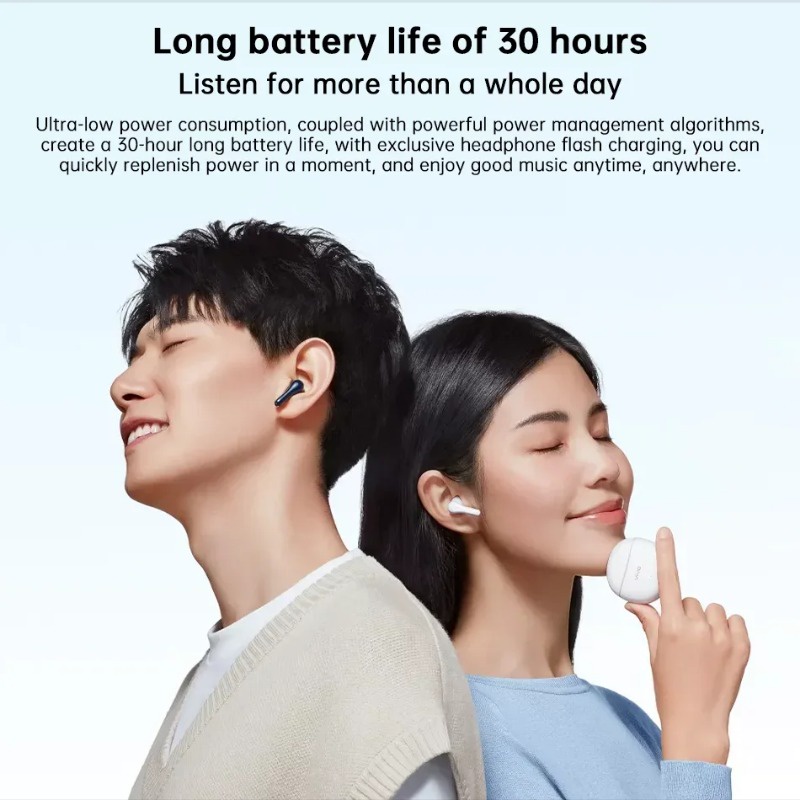 Vivo TWS Air 2 TWS หูฟังบลูทูธไร้สาย 5.3 AI ตัดเสียงรบกวน 30 ชั่วโมง สําหรับ IQOO 11 Pro
