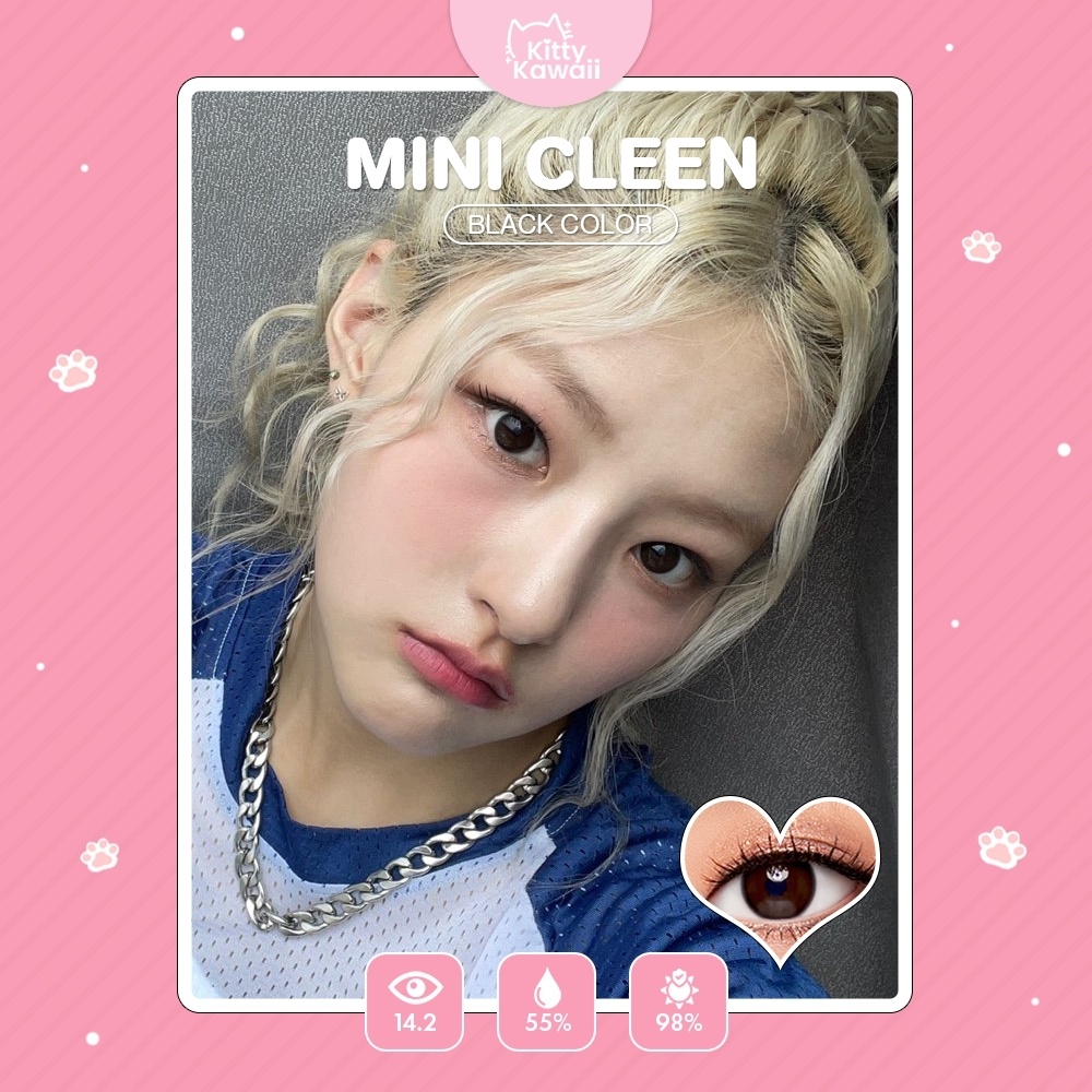 คอนแทคเลนส์(มินิ) Mini Cleen Black (Kitty Kawaii) ลายฮิต