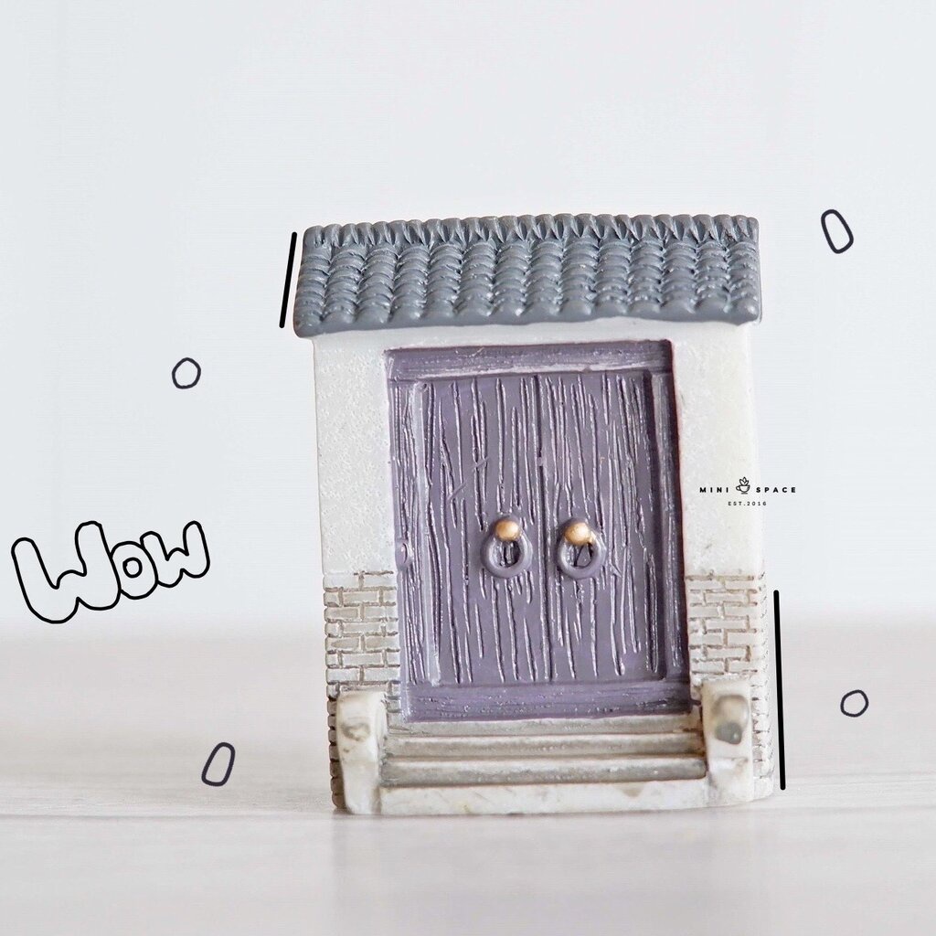 MS5410 Model House Door โมเดลบ้านจีน ประตูบ้านจีน โมเดลบ้านจัดสวนถาด ของจิ๋วแต่งสวน (ราคาต่อชิ้น)