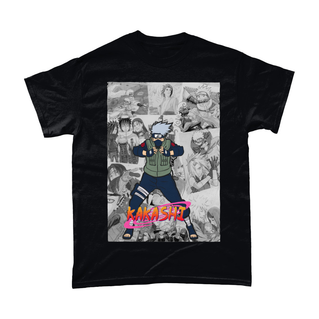 Kakashi Manga Strip Naruto Anime Manga เสื้อยืด Unisex Tee ALL SIZES tops TEE