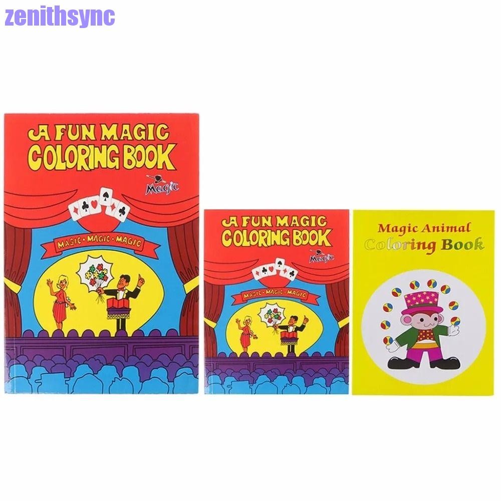 Zenithsync Magic Trick Book, Magic Prop Mentalism Magic สมุดระบายสี, ของเล่นคลาสสิก Magician เกมประสิทธิภาพ Gimmick Props Magic Prop หนังสือเด็ก