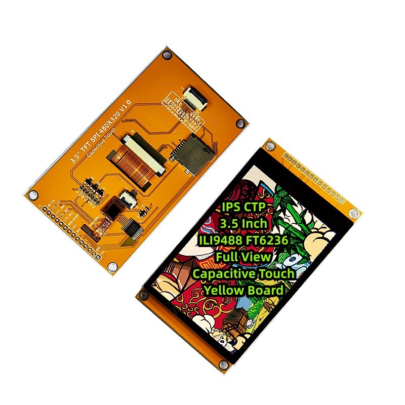 Discount IPS CTP 3.5 Inch ILI9488 FT6236 Yellow Board Full View Capacitive Touch