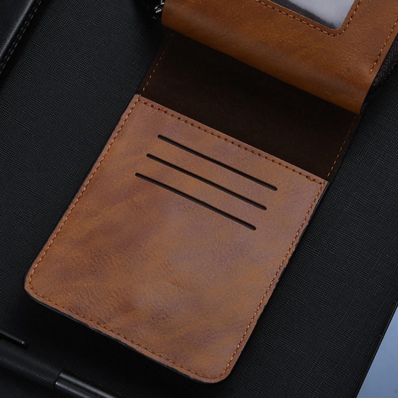 Simple Mens Short Style PU Leather Wallet Multi Card Case Folding Cash Wallet