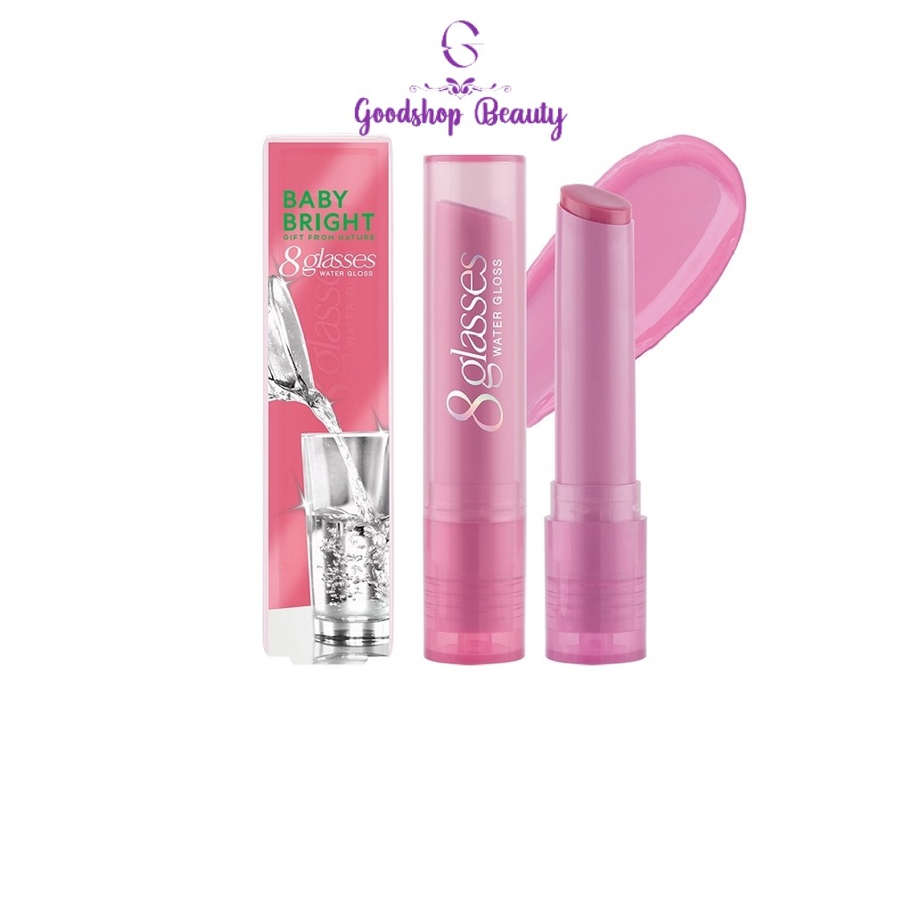Baby Bright 8 Glasses Water Gloss 2.5g. ลิปน้ำ 8 แก้ว ลิปกลอส ปากฉ่ำ ฉ่ำโกลว์ ฉ่ำวาว ชุ่มชื้น