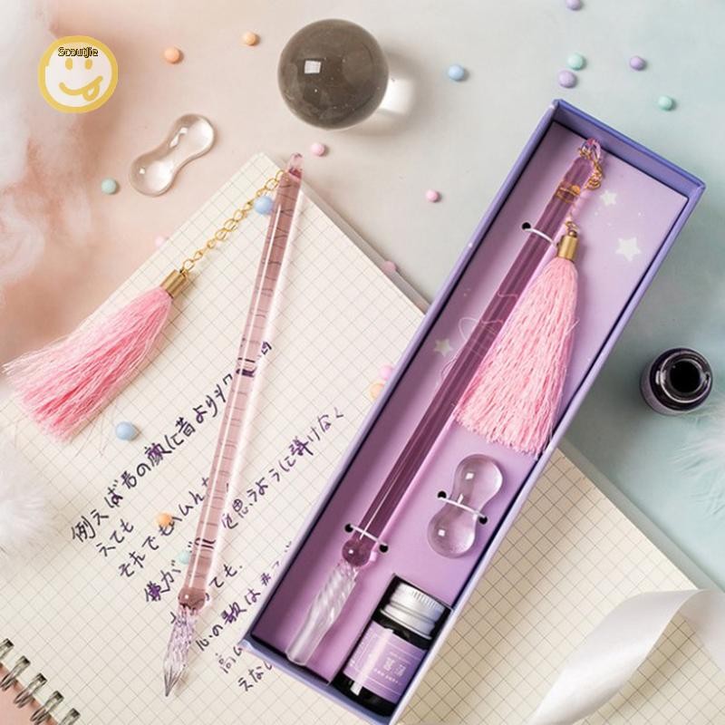 ปากกาแก้ว Scoutjie 1 ชุด ชุดของขวัญสี ปากกาลายเซ็น
