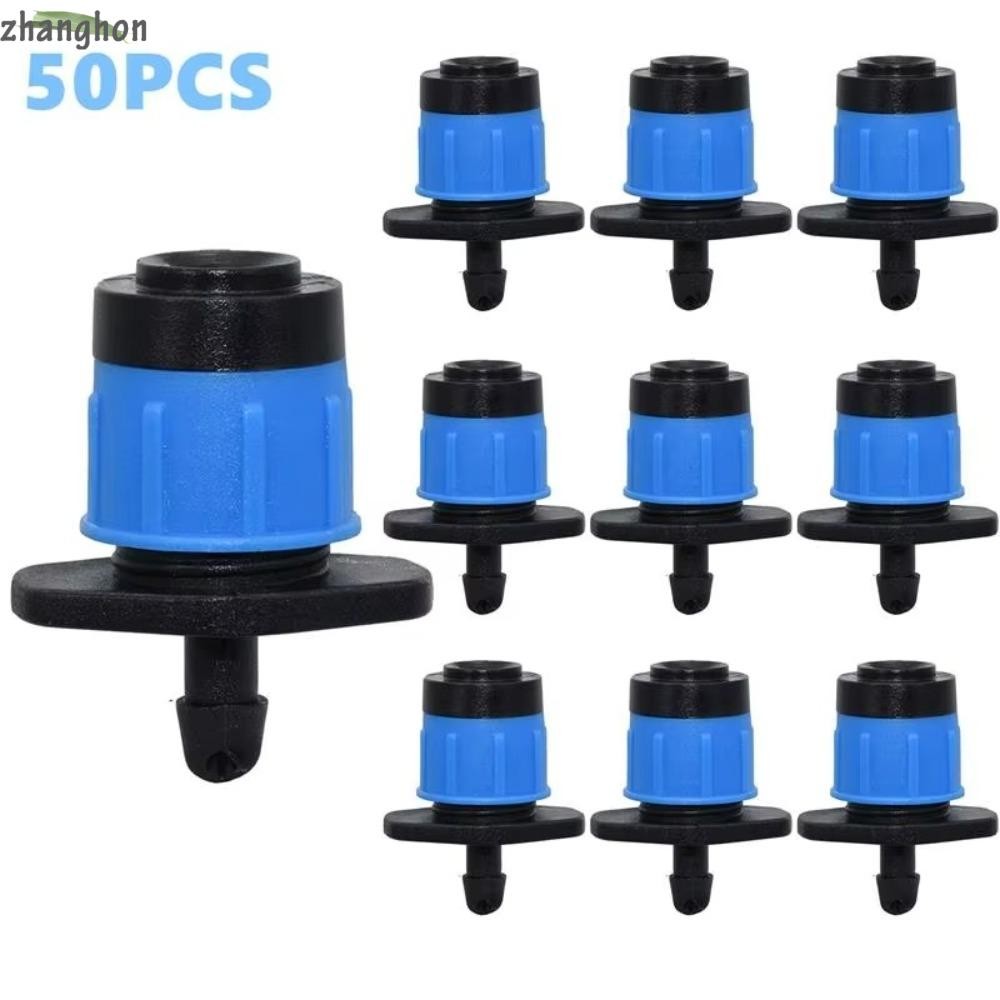 Zhanghong 50PCS หัวหยดน้ํา, ปรับ 360 Degre ปรับชลประทาน Drippers, รดน้ําสวนชลประทานสปริงเกลอร์