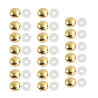 Cam 20 ชิ้นตกแต่งสกรูฝาครอบกระจกสกรูฝาครอบหมวก Fastener Enduring