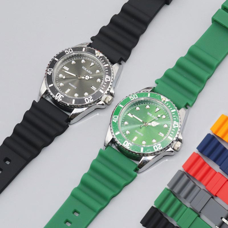ซิลิโคนกันน้ําสายนาฬิกายาง 20 มม.22 มม.สําหรับ SEIKO 5 Diver TUNA SKX007 SRPD63K1 SKX009 Diver ดําน้ํานาฬิกาเปลี่ยนสายรัดข้อมือผู้หญิงผู้ชายสร้อยข้อมือ