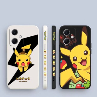 เคสโทรศัพท์มือถือ ซิลิโคน ลายการ์ตูนโปเกม่อน ปิกาจูน่ารัก มีลายด้านข้าง สําหรับ XIAOMI REDMI Note 12 11 10 9 8 7 6 5 4 3 2 T S X A POCO M4 M3 M2 Pro Plus Max 5G