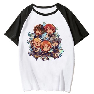 เสื้อยืด พิมพ์ลายการ์ตูน Stars Ensemble Stars สไตล์ฮาราจูกุ สําหรับผู้หญิง