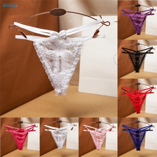 【HODRD】Low Rise Sexy T-back Thong Briefs Female G-string Intimate Knickers Lace【Fashion】