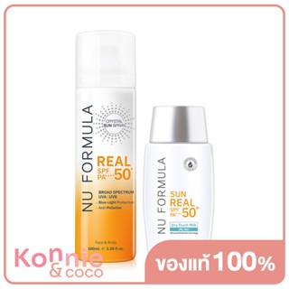 Nu Formula Sun Real SPF50+/PA++++ Dry Touch Milk 40g + Nu Formula Crystal Sun Spray Real SPF50+ PA++++ 100ml.