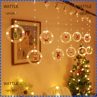 Wattle สายไฟหิ่งห้อย LED 10 ดวง รูปดาว 3 เมตร ชาร์จ USB สําหรับแขวนตกแต่งบ้าน เทศกาลคริสต์มาส