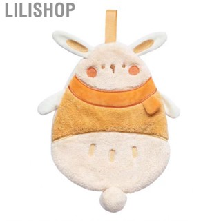 Lilishop Bathroom Hand Towels  Towel Rabbit Pattern Water Absorption Coral Fleece Soft for Kitchen