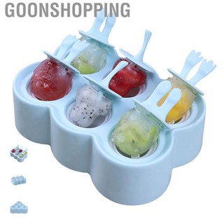 Goonshopping Ice Lolly Moulds 6 Cavities  Free Children DIY Silicone  Mould for Home Kitchen