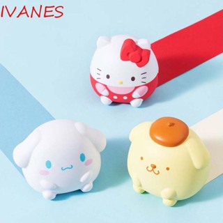 Ivanes ของเล่นบีบสกุชชี่ PVC รูปการ์ตูนสัตว์ คืนตัวช้า ของขวัญวันเกิด