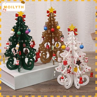 Moilyth จี้ไม้ แฮนด์เมด สําหรับตกแต่งต้นคริสต์มาส DIY