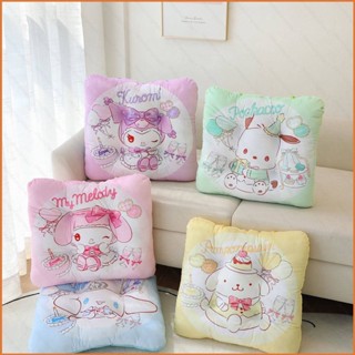 Wilk Sanrio หมอนเบาะรองนั่ง แบบนิ่ม ลาย Kuromi Melody Purin Cinnamoroll Pachacco อบอุ่น สําหรับเด็กผู้หญิง