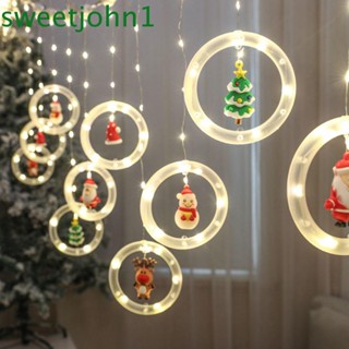 Sweetjohn สายไฟหิ่งห้อย LED สําหรับตกแต่งหน้าต่างบ้าน