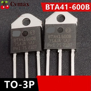 Cvmax ทริกเกอร์ทริกเกอร์ประตู 600V BTA41-600B 3-Pin 1.3V 100mA TO-3 10 ชิ้น