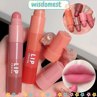 WISDOMEST 4 In 1 เครื่องสําอาง ลิปสติก เนื้อแมตต์ กํามะหยี่ ความงาม ของขวัญแต่งหน้า กํามะหยี่ ติดทนนาน สําหรับผู้หญิง